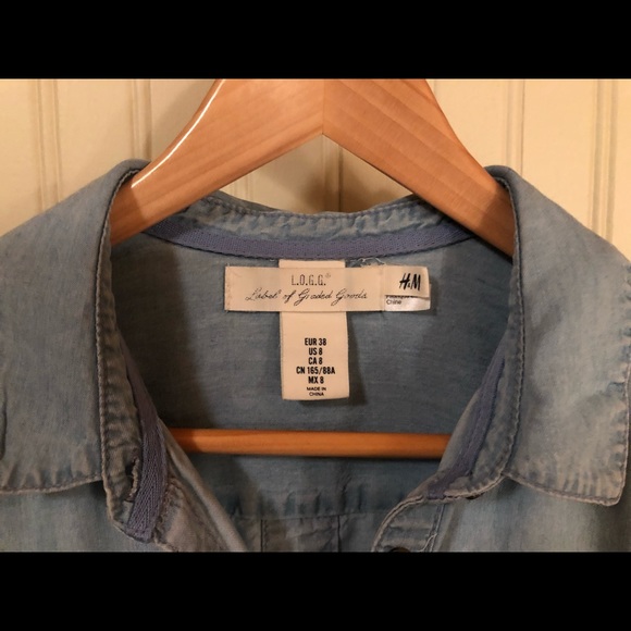 Light denim button up - Picture 3 of 3